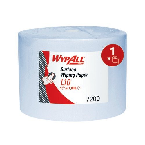 Wypall L10 Extraplus Wipes 1000Sht Blue 7200