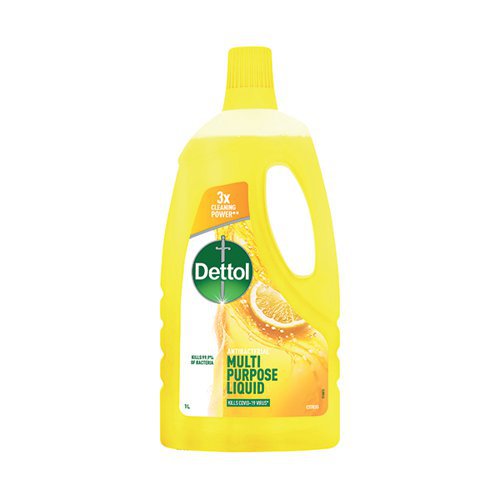 Dettol Multipurpose Cleaning Liquid Antibacterial Citrus 1L 8091522 Cleaning Fluids JA4454