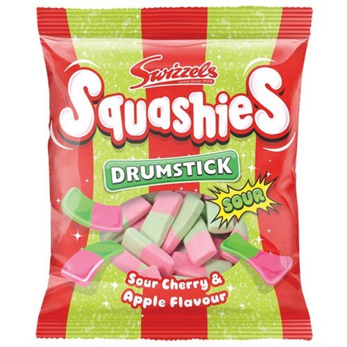Swizzels Squashies Grab Bag Sour Cherry & Apple 12x120g