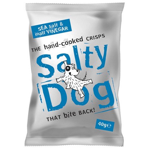 Salty Dog Crisps Salt & Vinegar 24x40g