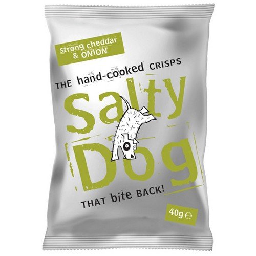Salty Dog Crisps Cheddar & Onion 24x40g