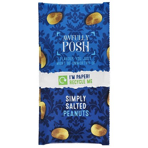 Awfully Posh Paper Salted Peanut Shot Pack 18x50g