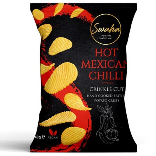Swaha Crinkle Hot Mexican Chilli 24x40g