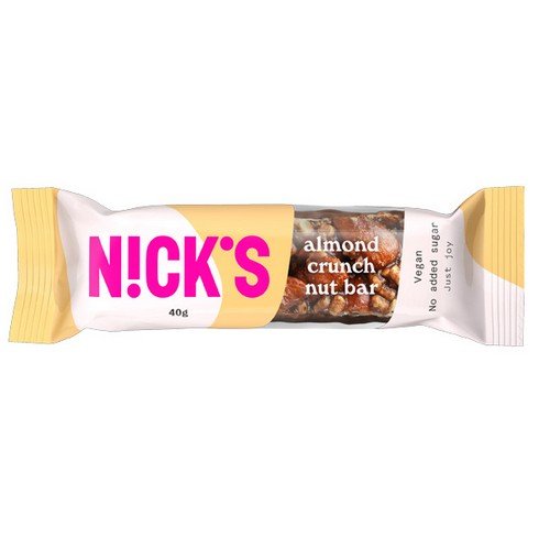 Nick's Nut Crunch Bar Almond 12x40g