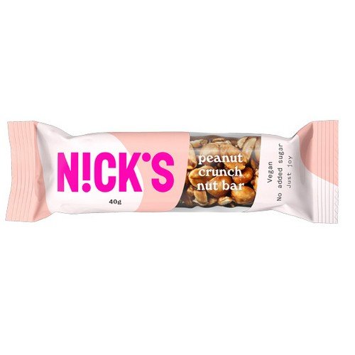 Nick's Nut Crunch Bar Peanut 12x40g