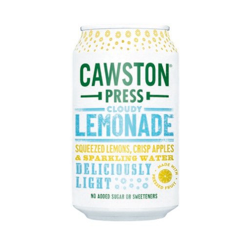 Cawston Press Cloudy Lemonade Soft Drink 330ml Can Pack of 24 CANS114