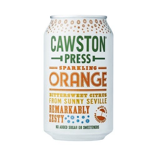 Cawston Press Sparkling Orange 330ml Can Pack of 24 CANS113