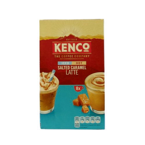 Kenco Iced/Hot Salted Caramel Latte Sachets 20.3g Pack of 8 FOKEN030