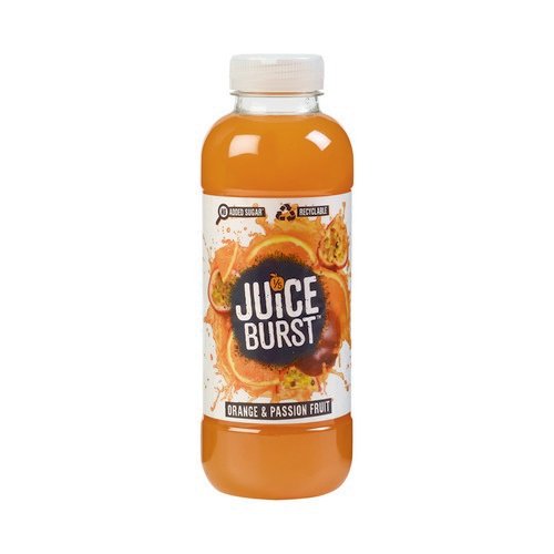 Juice Burst Orange and Passion Fruit 500ml Pack of 12 JBRSTORGPAS500ML