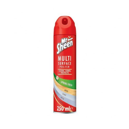 Mr Sheen Multi Surface Polish Aerosol Spring Fresh Pack of 6 3175229