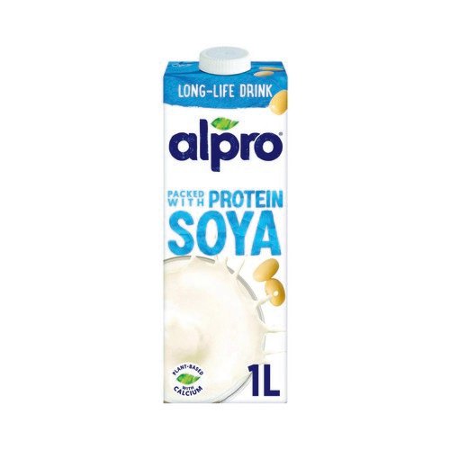 Alpro Soya Drink Sweetened with Calcium and Vitamins 1 Litre (Pack of 8) 80005382