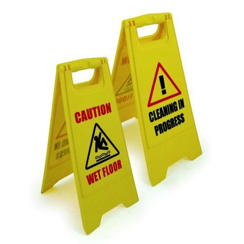 Stewart Superior Wet Floor Sign Yellow Demarcation Barriers JA5038