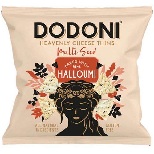Dodoni Halloumi Mix Seed Thins  10x22g Food & Confectionery JA6520