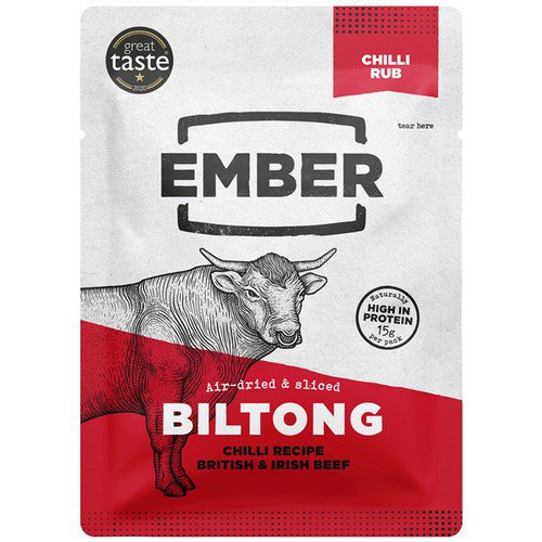 Ember Snacks Biltong  Chilli  10x28g Food & Confectionery JA6522