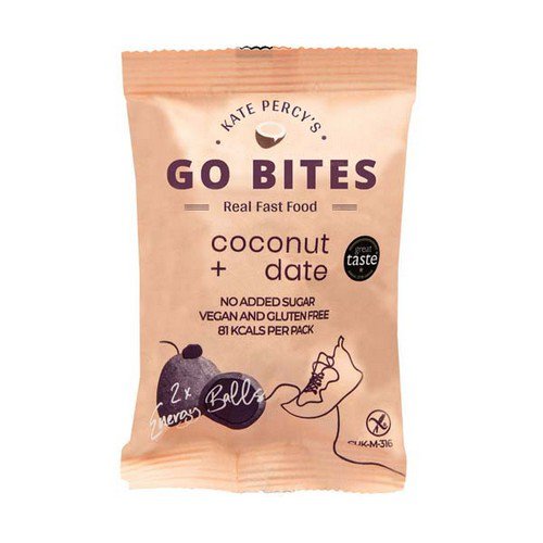 Go Bites  Coconut & Date  12x24G Food & Confectionery JA6527