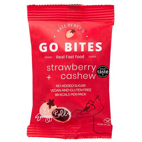 Go Bites  Strawberry & Cashew  12x24G