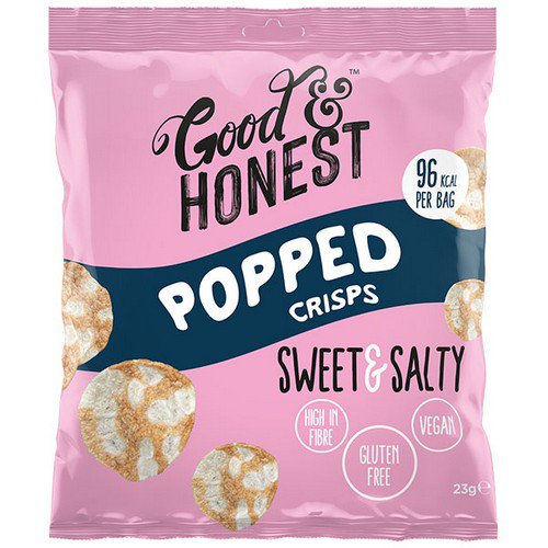 Good & Honest  Popped Chips  Sweet & Salty - 24x23g