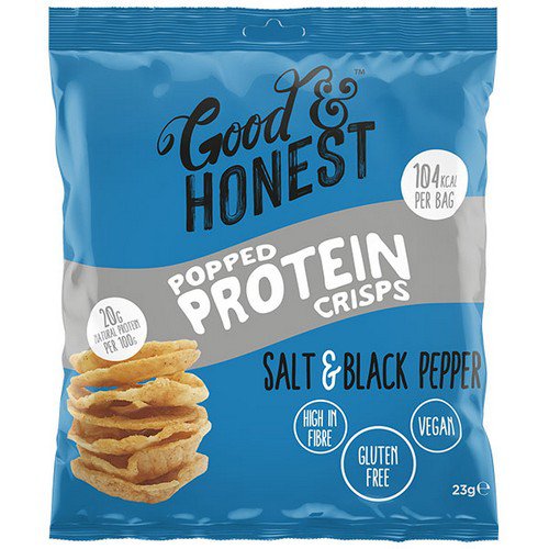 Good & Honest  Popped Protein  Salt & Pepper - 24x23g Food & Confectionery JA6533