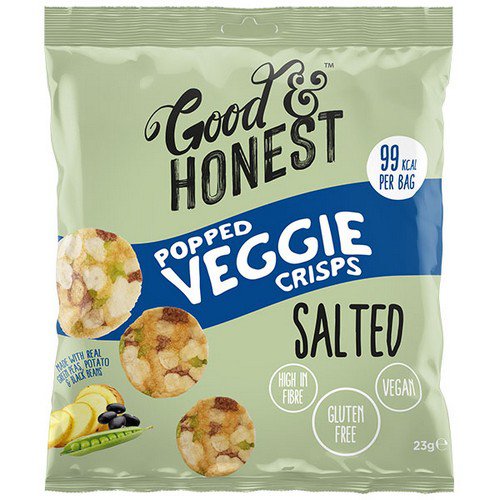 Good & Honest  Popped Veggie  Salted - 24x23g Food & Confectionery JA6535