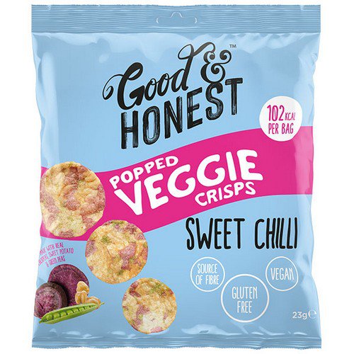 Good & Honest  Popped Veggie  Sweet Chilli - 24x23g Food & Confectionery JA6536