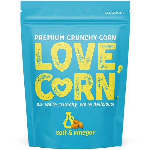 Love Corn  Salt & Vinegar  10x45g Food & Confectionery JA6560