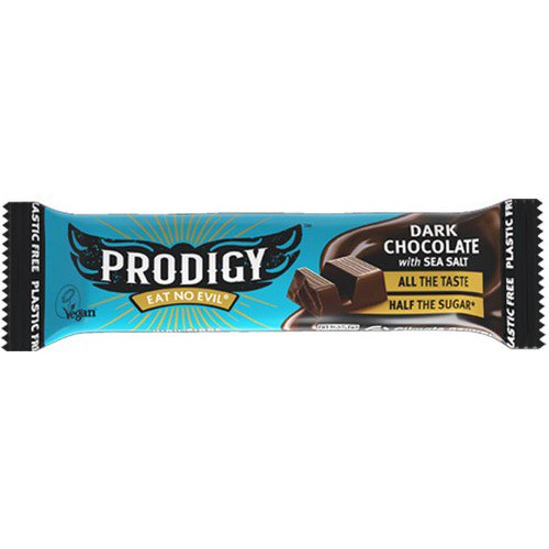 Prodigy  Dark Chocolate with Sea Salt Bar  15x35g