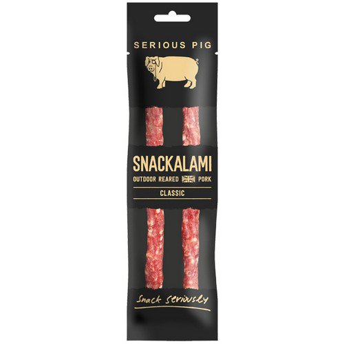 Serious Pig  Snackalami  Classic - 12x30g Food & Confectionery JA6619