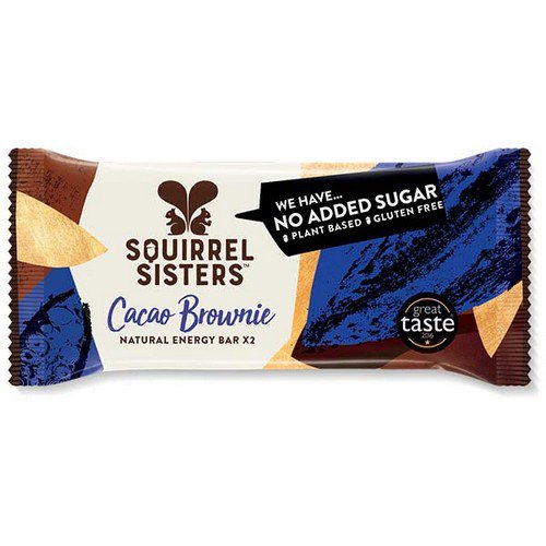 Squirrel Sisters Raw Snack Bar  Cacao Brownie  16x40g