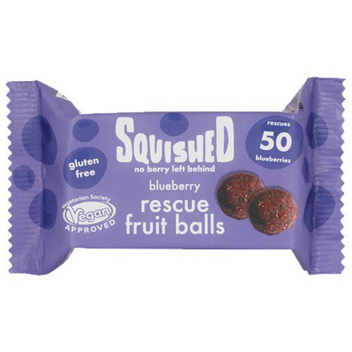 Squished Rescued Fruit  Energy Ball  Blueberry - 12x40g Food & Confectionery JA6631