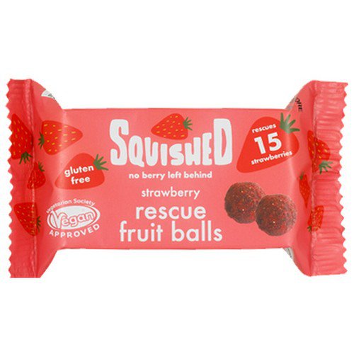 Squished Rescued Fruit  Energy Ball  Strawberry - 12x40g Food & Confectionery JA6632