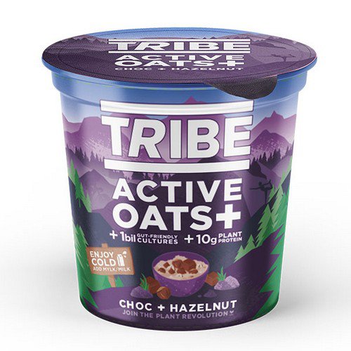 Tribe  Active Oats Pot  Choc Hazelnut - 8x60g Food & Confectionery JA6646