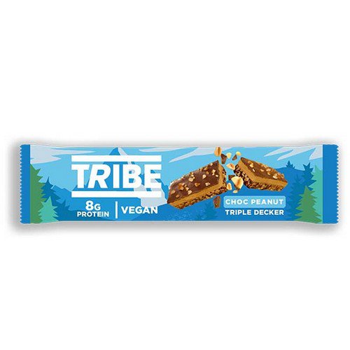 Tribe  Triple Decker Choc Peanut Butter Bar  12x40g