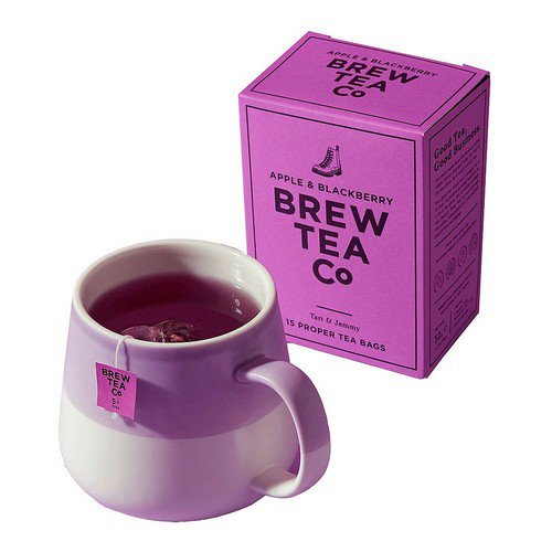 Brew Tea Individually Wrapped / Env  Apple & Blackberry  1x100 Box Hot Drinks JA6665