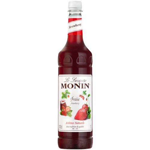 Monin  Plastic  Strawberry Syrup - 1x1L