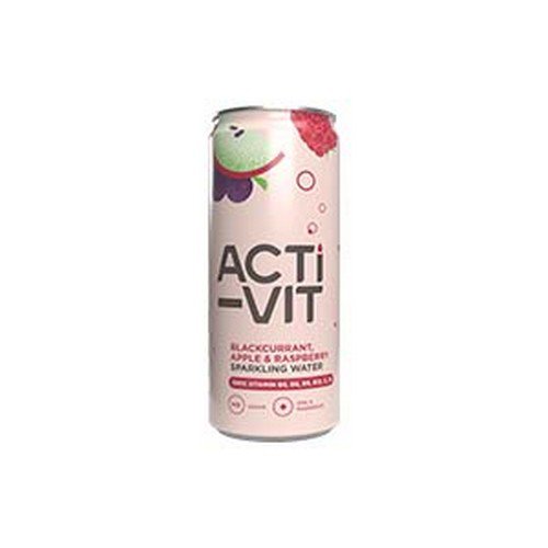 ActiVit  Vitamin Sparkling Water - Blackcurrant Apple & Rasp - 12x330ml Cold Drinks JA6830