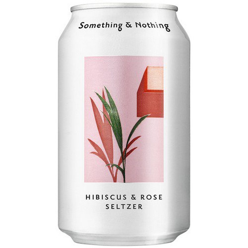 Something & Nothing  Hibiscus & Rose Seltzer  12x330ml Cold Drinks JA6866