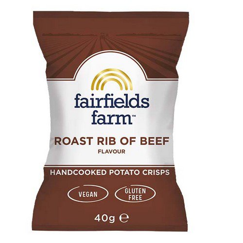 Fairfields Crisps  Roast Rib of Beef  36x40g Food & Confectionery JA6877