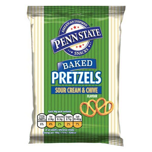 Penn State Pretzels  Sour Cream & Chive  33x30g