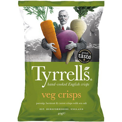 Tyrrells  Mixed Vegetable Crisps  24x40g