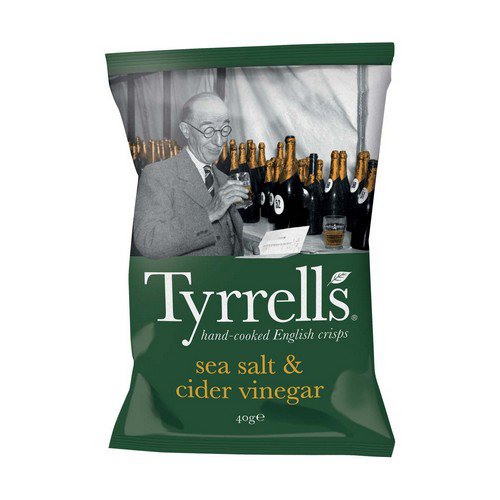 Tyrrells  Sea Salt & Cider Vinegar  24x40g Food & Confectionery JA6898