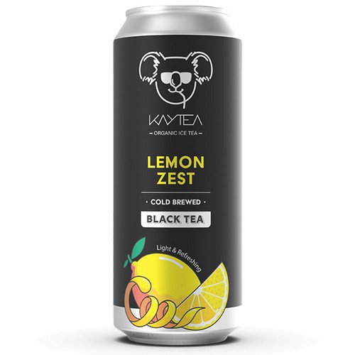 KAYTEA  Cold Brew Black Tea  Lemon Zest - 12x330ml