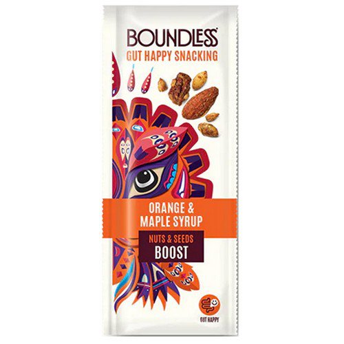 Boundless Nuts & Seeds  Orange & Maple Syrup  16x25g