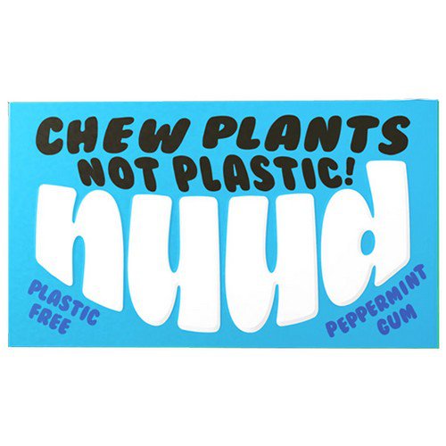 Nuud Plastic Free Gum  Peppermint  12x18g