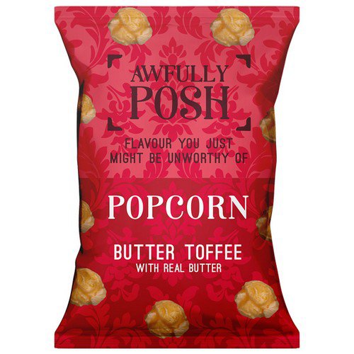 Awfully Posh Popcorn  Butter Toffee  18x70g Food & Groceries JA6976