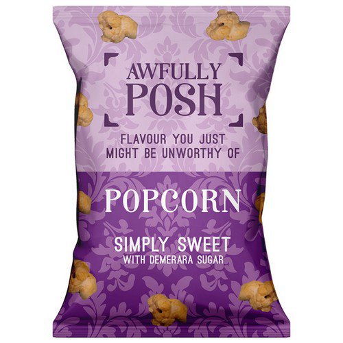 Awfully Posh Popcorn  Simply Sweet  18x25g