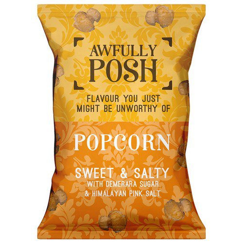 Awfully Posh Popcorn  Sweet & Salty  18x25g
