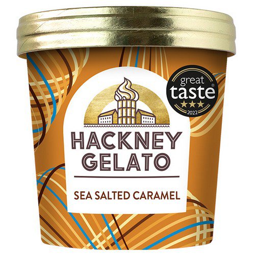 Hackney Gelato  Sea Salted Caramel  12x100ml Food & Groceries JA7003
