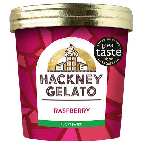 Hackney Gelato  Vegan  Raspberry Sorbetto - 12x100ml Food & Groceries JA7005