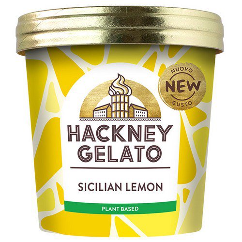 Hackney Gelato  Vegan  Sicilian Lemon Sorbetto - 12x100ml Food & Groceries JA7006