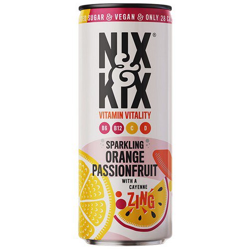 Nix&Kix  Vitamin Vitality  Orange & Passion Fruit - 12x250ml